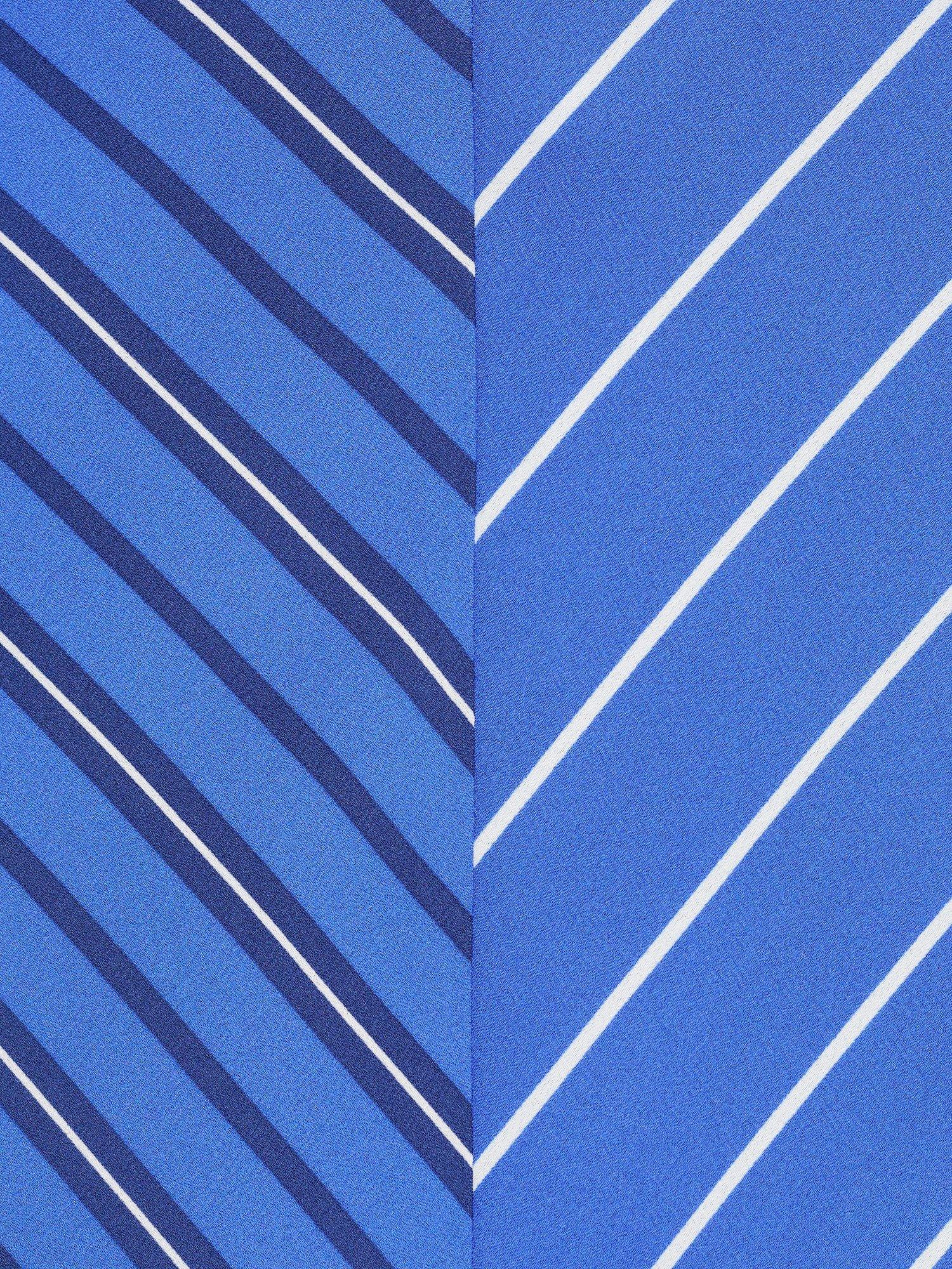 Product image 8 of 8, which shows Mango Noely Stripe Sleeveless Dress, Medium Blue, 10