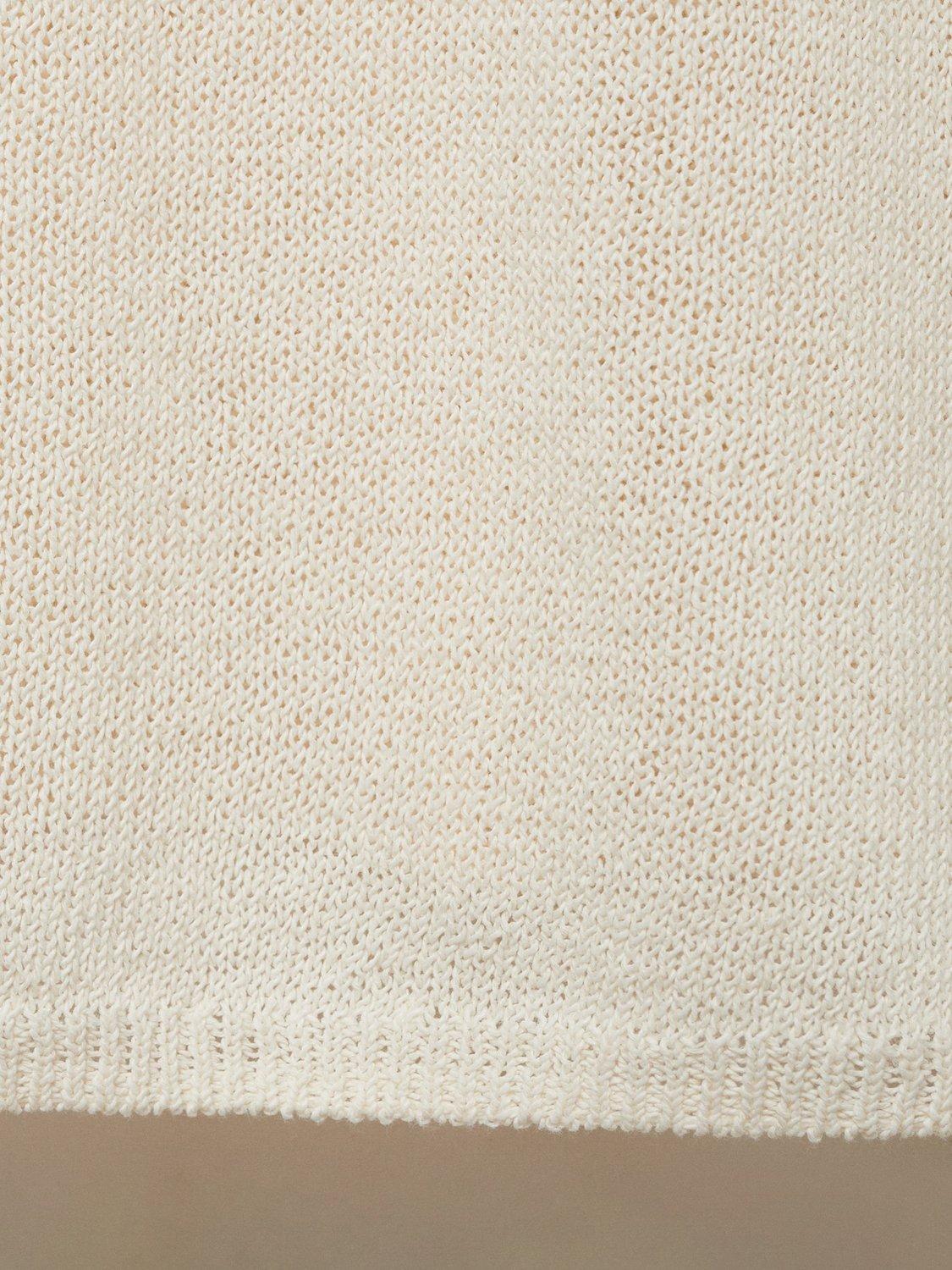 Product image 5 of 7, which shows Mango Solete Boat Neck Jumper, Light Beige, L