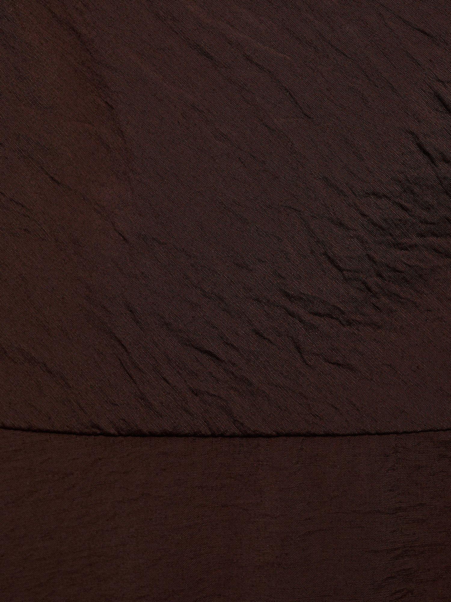 Product image 7 of 7, which shows Mango Terra Sleeveless Midi Dress, Dark Brown, 10