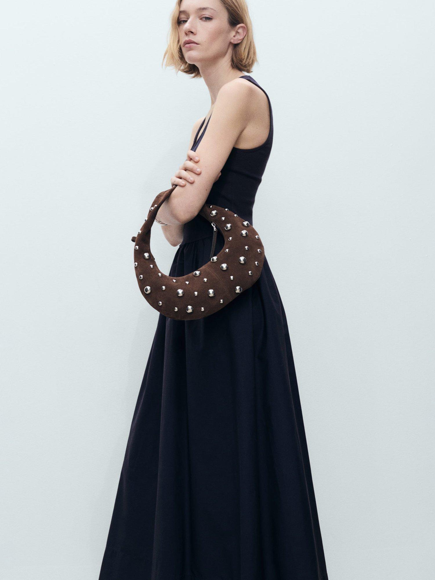 Product image 2 of 7, which shows Mango Valvi Dress, Navy, 4
