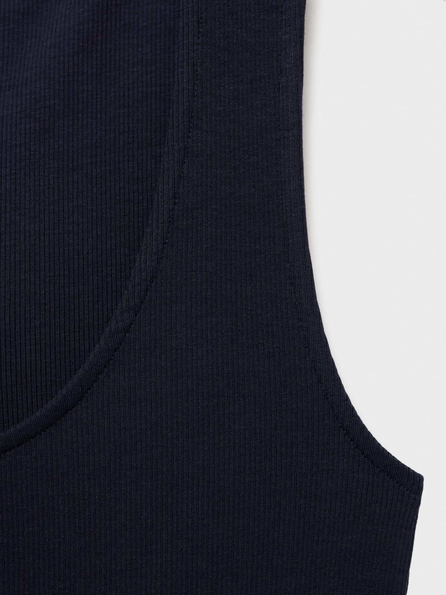 Product image 7 of 7, which shows Mango Valvi Dress, Navy, 4