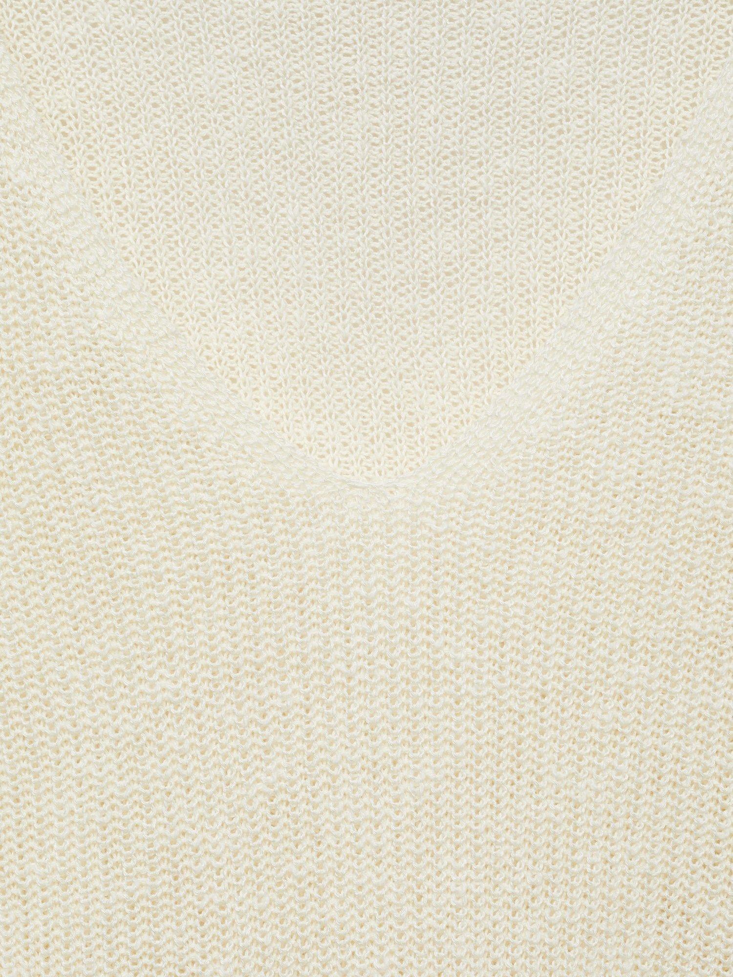 Product image 9 of 9, which shows Mango Jazmin V-Neck Jumper, Cream, L