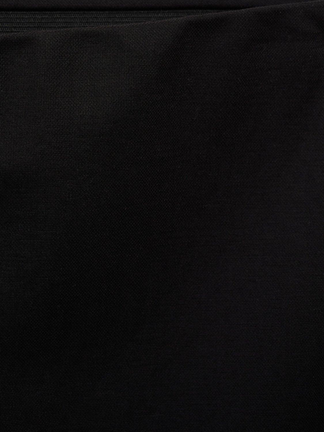 Product image 6 of 6, which shows Mango Catleen Cropped Palazzo Trousers, Black, L