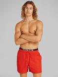 Calvin Klein Intense Power Waistband Swim Shorts, Flaming Chili