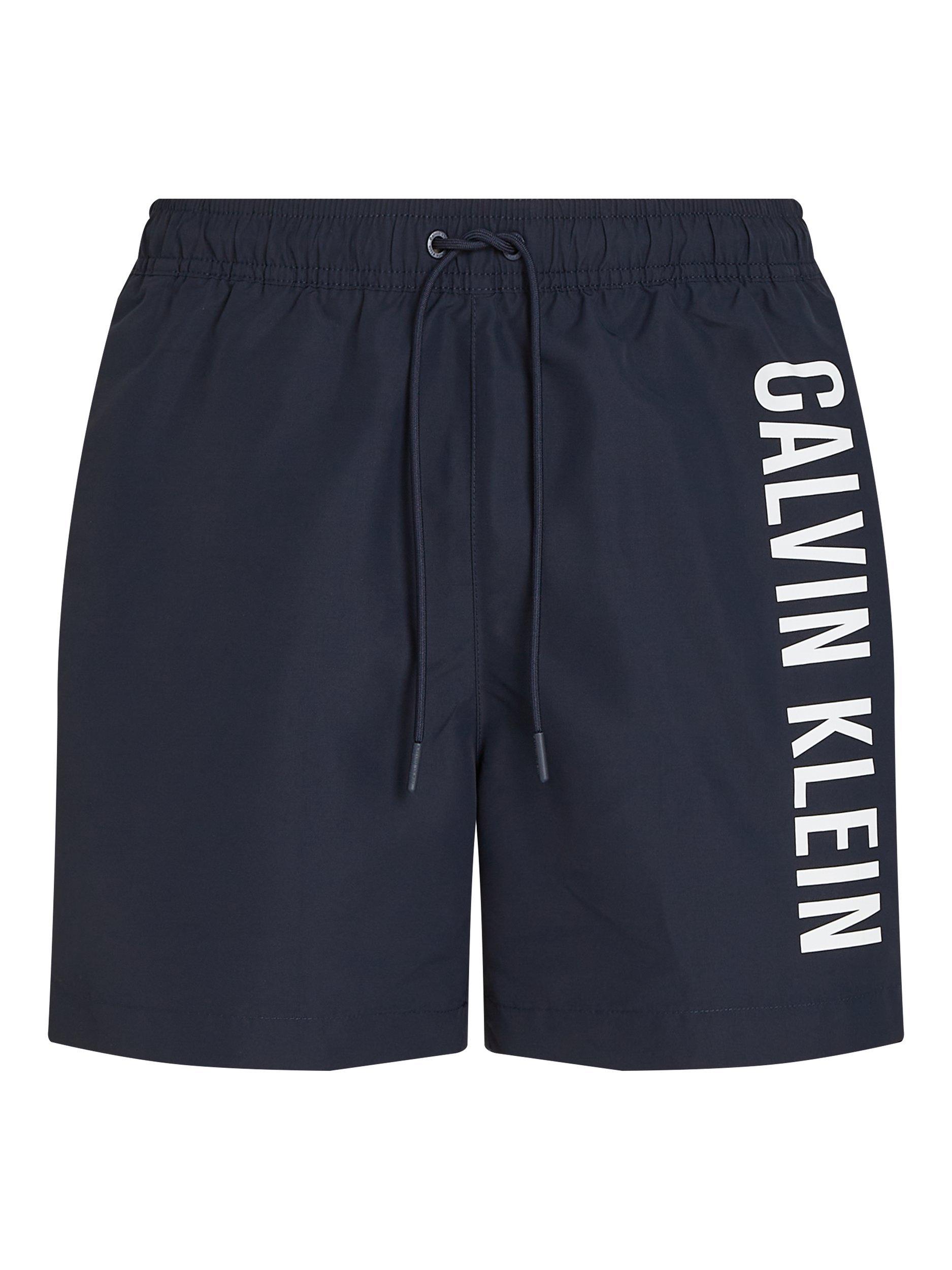 Product image 5 of 5, which shows Calvin Klein Intense Power Logo Swim Shorts, Dark Sapphire, S