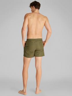 Calvin Klein Intense Power Logo Swim Shorts - view 2, Burnt Olive
