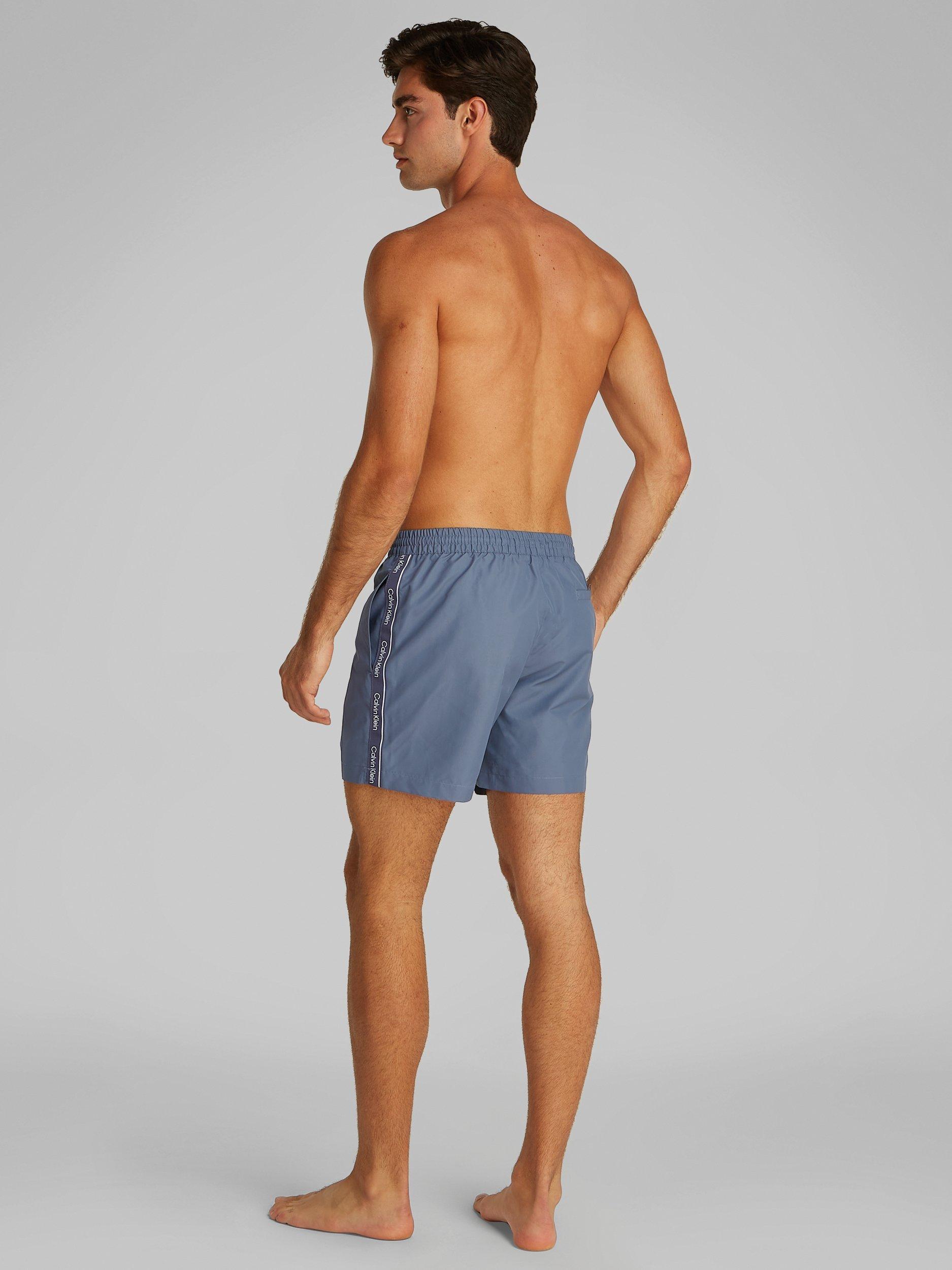 Product image 2 of 5, which shows Calvin Klein Drawstring Swim Shorts, Grisaille, S