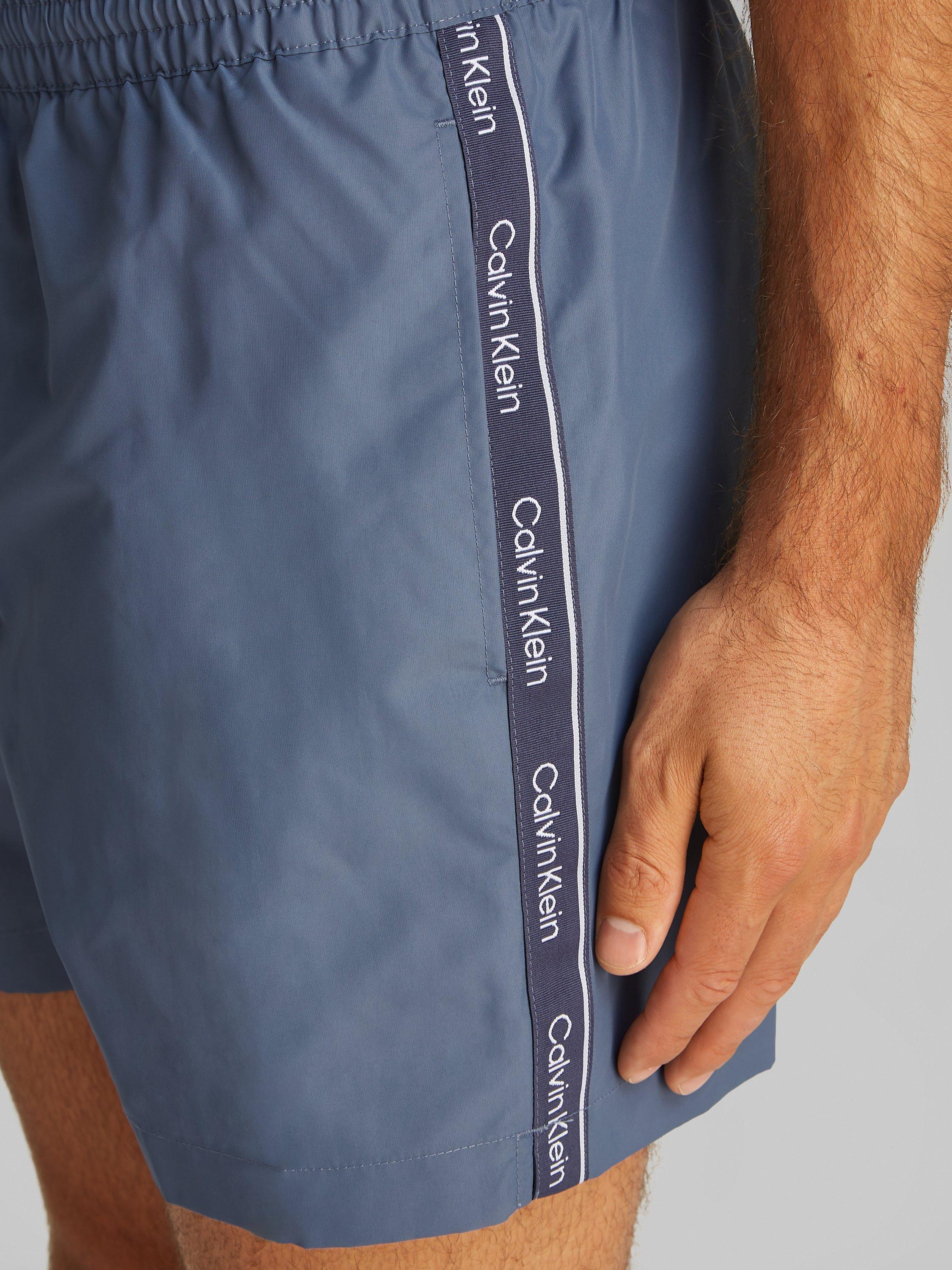 Product image 4 of 5, which shows Calvin Klein Drawstring Swim Shorts, Grisaille, S
