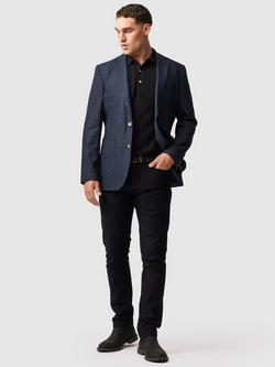 Rodd & Gunn Masons Flat Cotton Knitted Cotton Short Sleeve Polo Shirt - view 2, Onyx