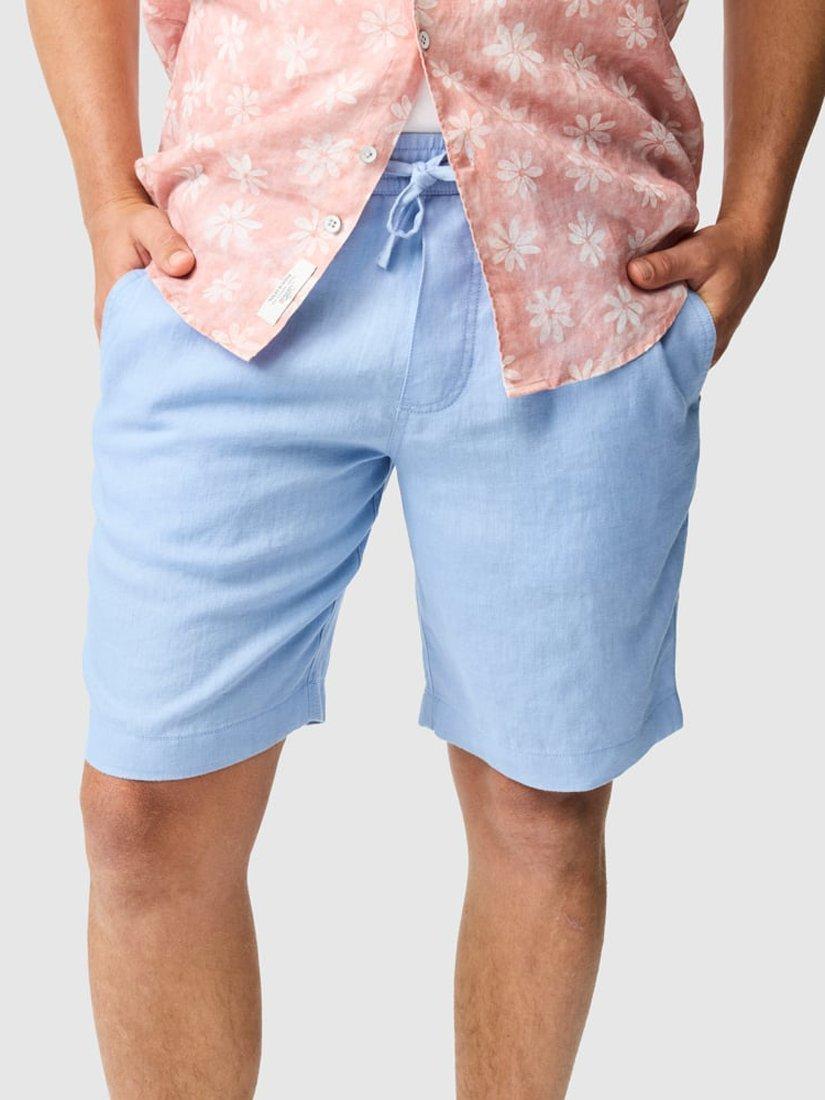 Product image 7 of 7, which shows Rodd & Gunn Linen 9" Resort Shorts, Chambray, XS