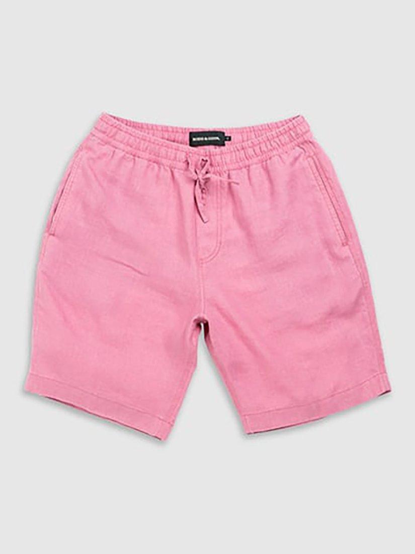Product image 5 of 7, which shows Rodd & Gunn Linen 9" Resort Shorts, Geranium, XS