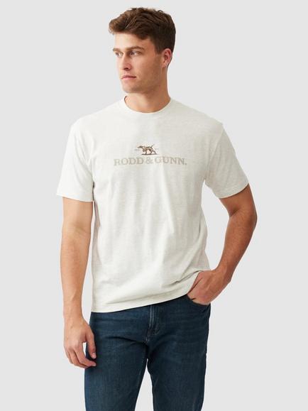Rodd & Gunn The Peaks Logo Cotton T-Shirt, Marble