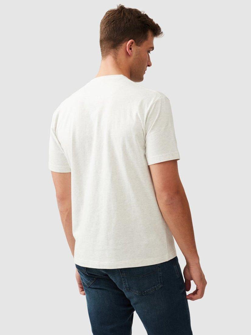 Product image 3 of 5, which shows Rodd & Gunn The Peaks Logo Cotton T-Shirt, Marble, XS