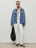 Mango Blanca Straight Fit Jeans, White