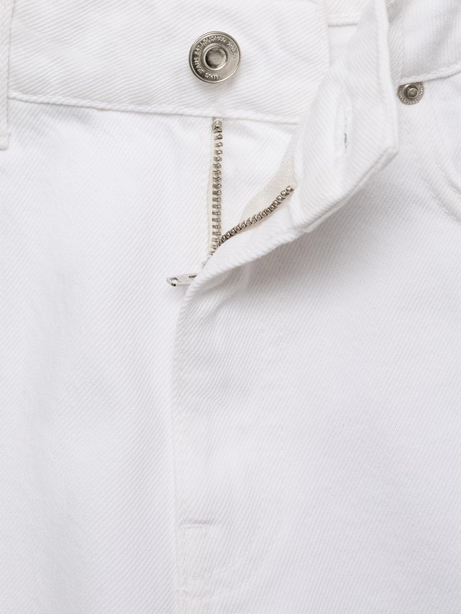Product image 5 of 7, which shows Mango Blanca Straight Fit Jeans, White, 10