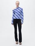 Mango Celeste Blouse, Pastel Blue