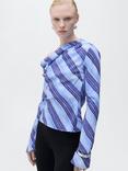 Mango Celeste Blouse, Pastel Blue