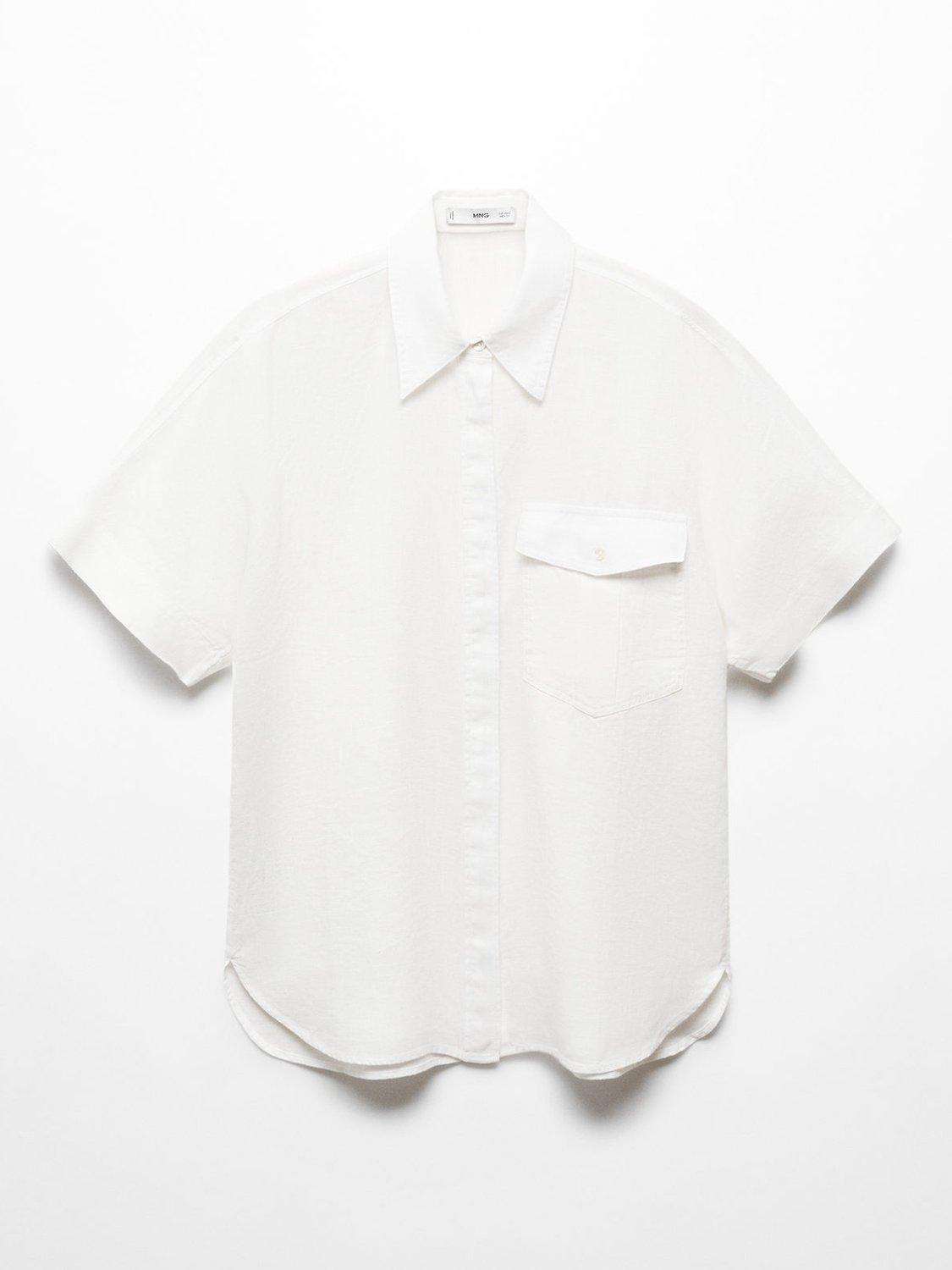 Product image 3 of 6, which shows Mango Pacha Shirt, White, 10
