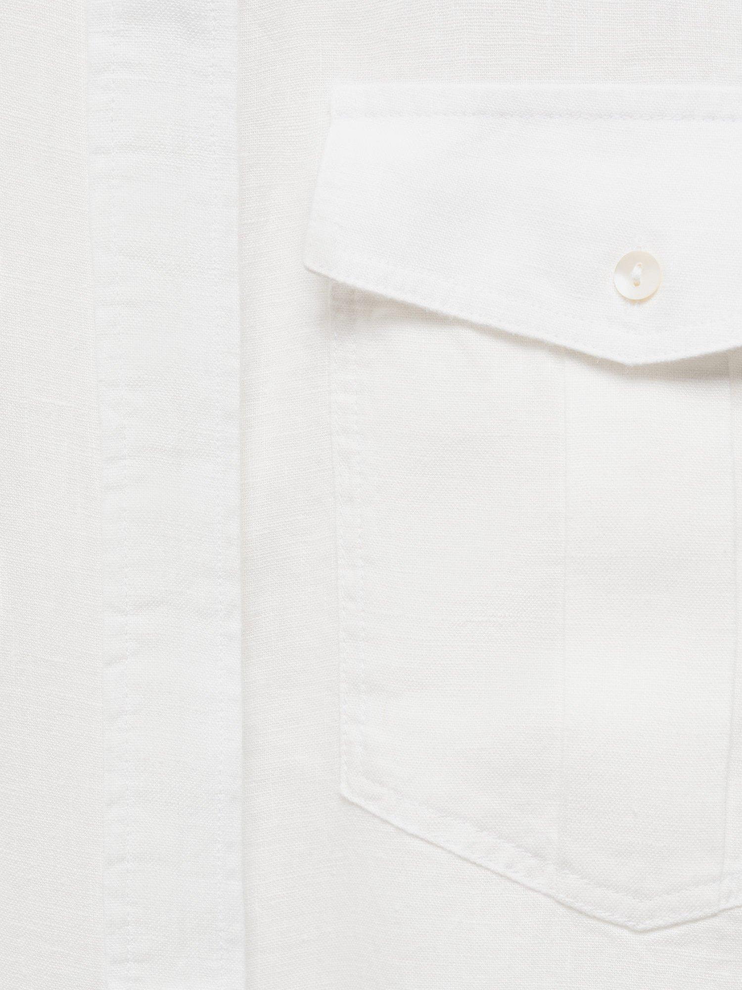 Product image 6 of 6, which shows Mango Pacha Shirt, White, 10