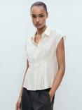 Mango Pin Cap Sleeve Shirt