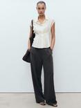 Mango Pin Cap Sleeve Shirt