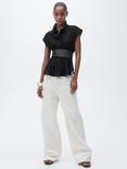 Mango Pin Cap Sleeve Shirt