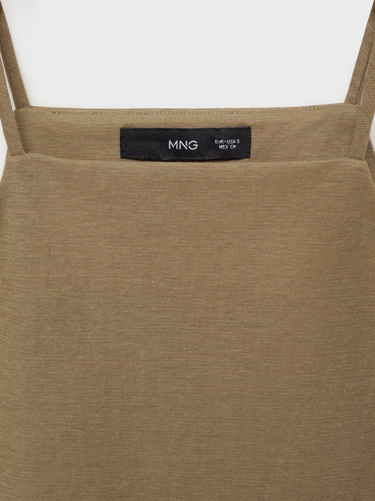Product image 7 of 7, which shows Mango Catleen Sleeveless Top, Khaki, L