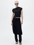 Mango Juli Off Shoulder Top, Black