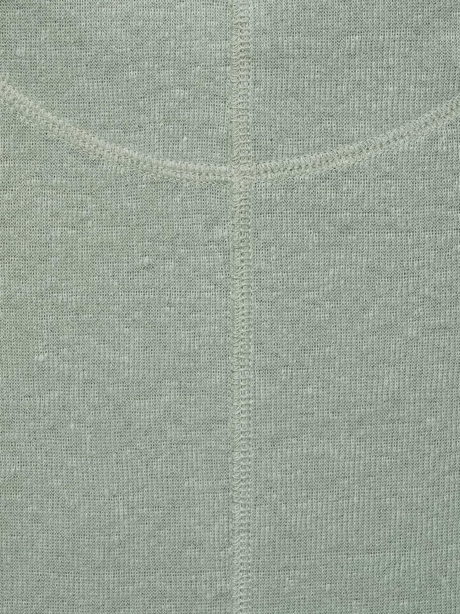 Product image 5 of 6, which shows Mango Vilaflor Linen T-Shirt, Green, XS