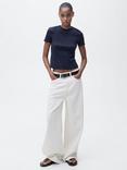 Mango Zani Cotton Fitted T-Shirt