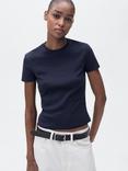 Mango Zani Cotton Fitted T-Shirt