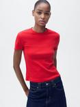 Mango Zani Cotton Fitted T-Shirt