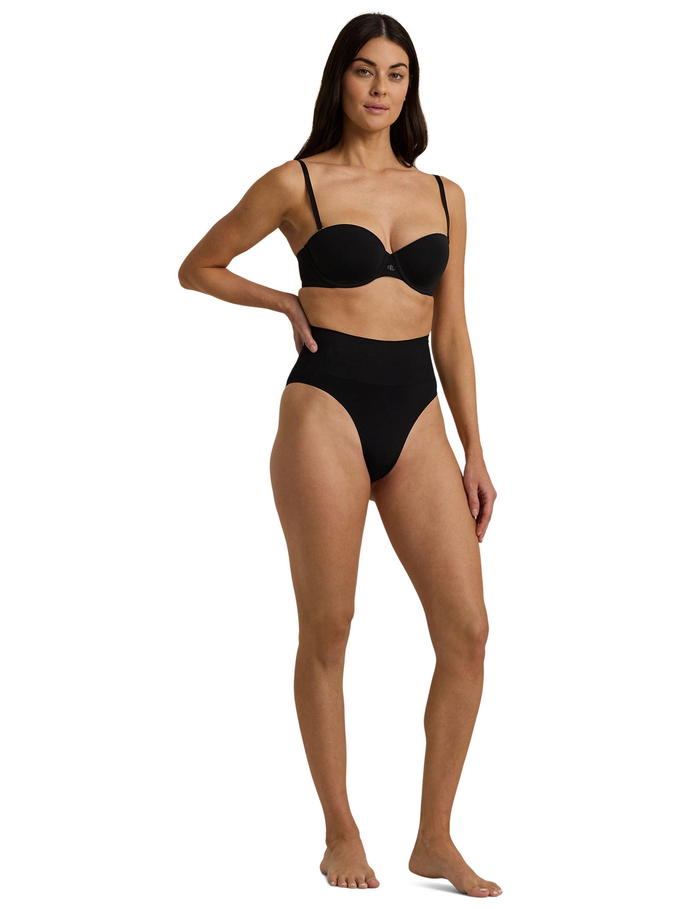 Product image 1 of 4, which shows Ralph Lauren Lauren Ralph Lauren Convertible Strapless Bra, Black, 32B
