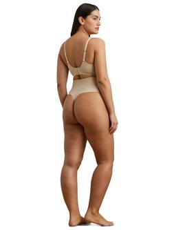 Ralph Lauren Lauren Ralph Lauren Smoothing Minimizer Bra - view 2, Light Truffle