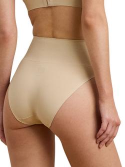 Ralph Lauren Lauren Ralph Lauren Smoothing Seamless High Cut Knickers - view 2, Light Truffle