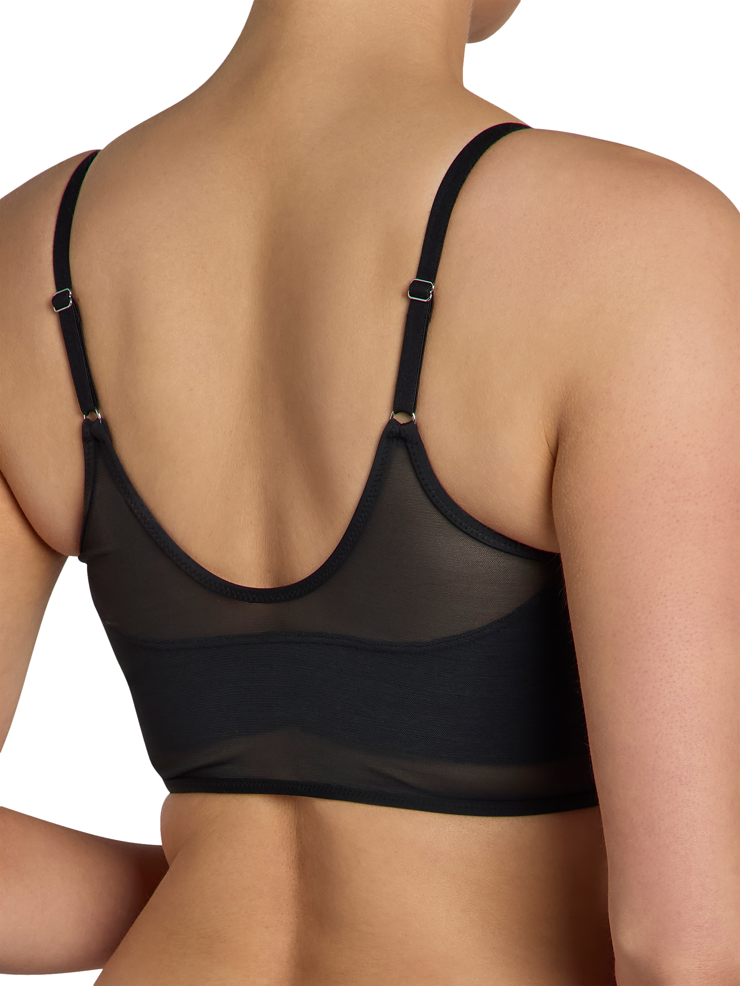 Product image 3 of 7, which shows Heist The Sheer Bralette, Black, XS