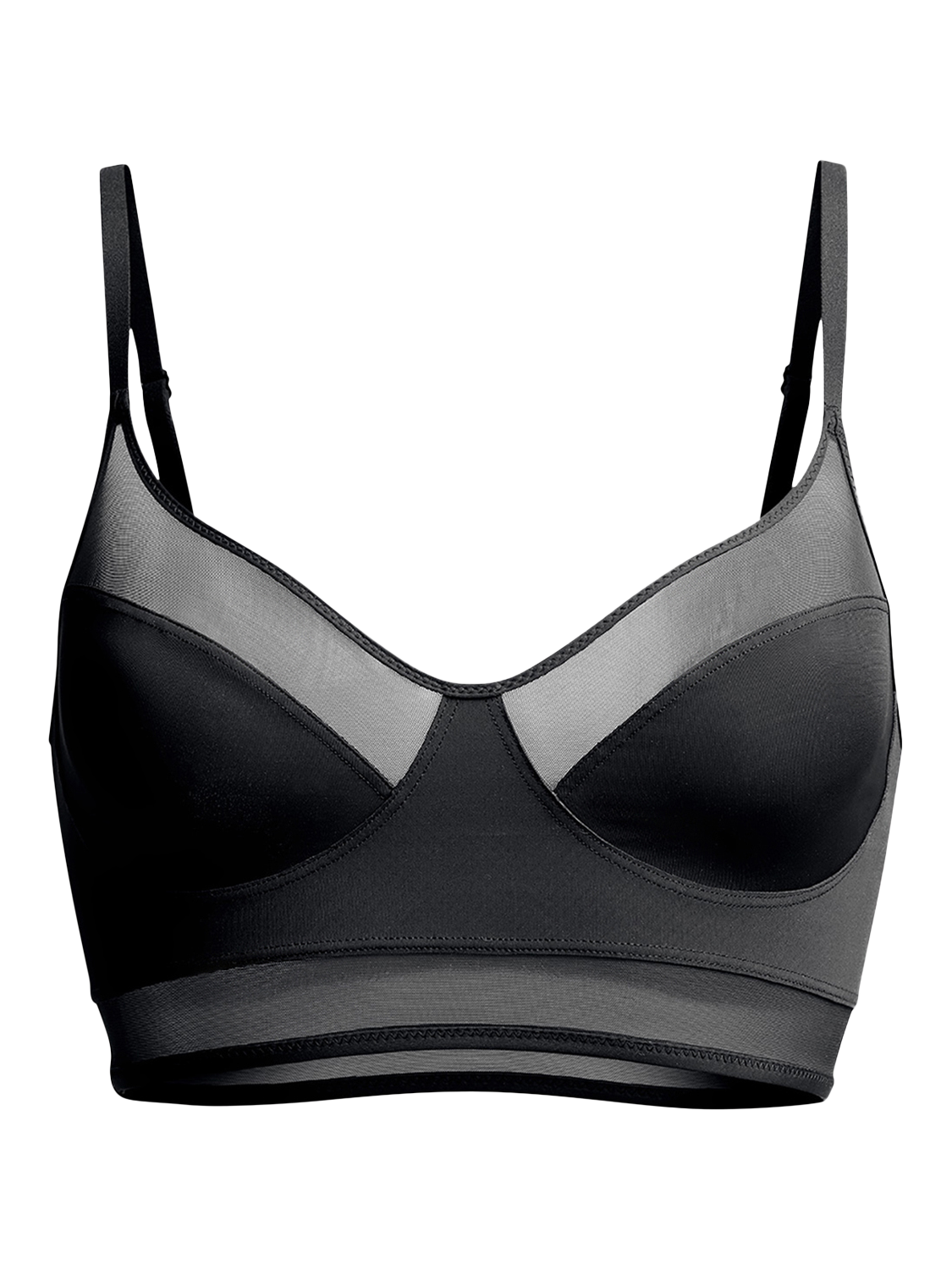 Product image 5 of 7, which shows Heist The Sheer Bralette, Black, XS