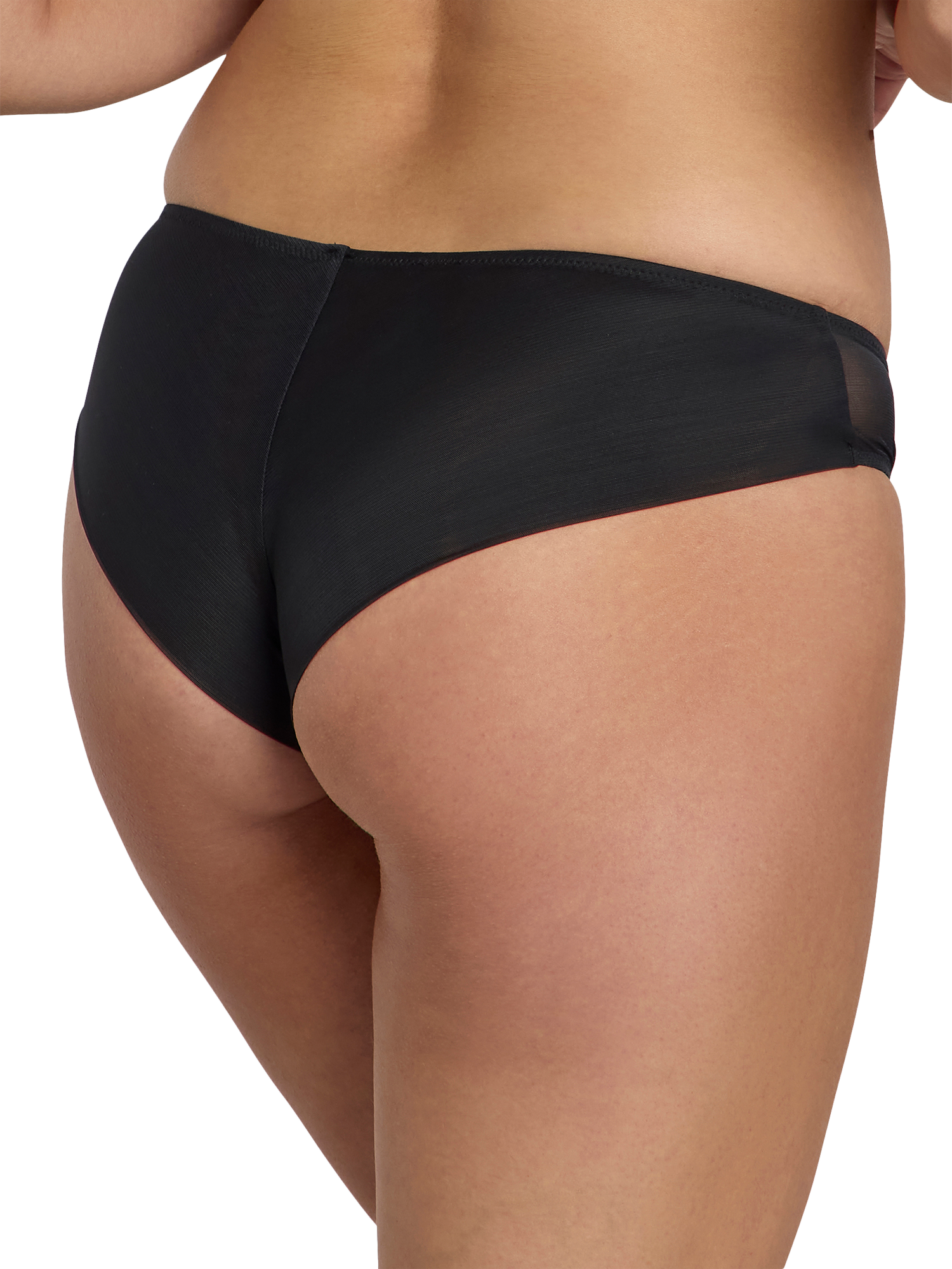 Product image 2 of 6, which shows Heist The Sheer Brazilian Knickers, Black, S