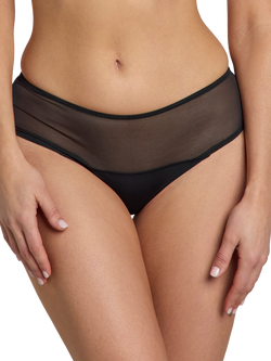Heist The Sheer High Waist Thong, Black, Black