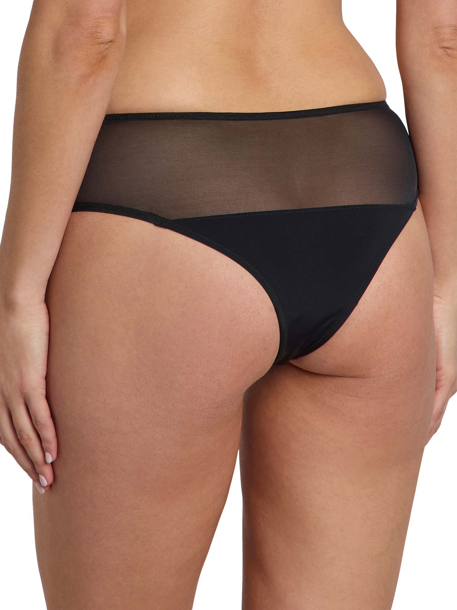 Product image 2 of 6, which shows Heist The Sheer High Waist Thong, Black, S