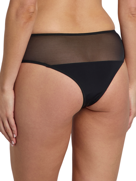 Heist The Sheer High Waist Thong, Black - view 2, Black
