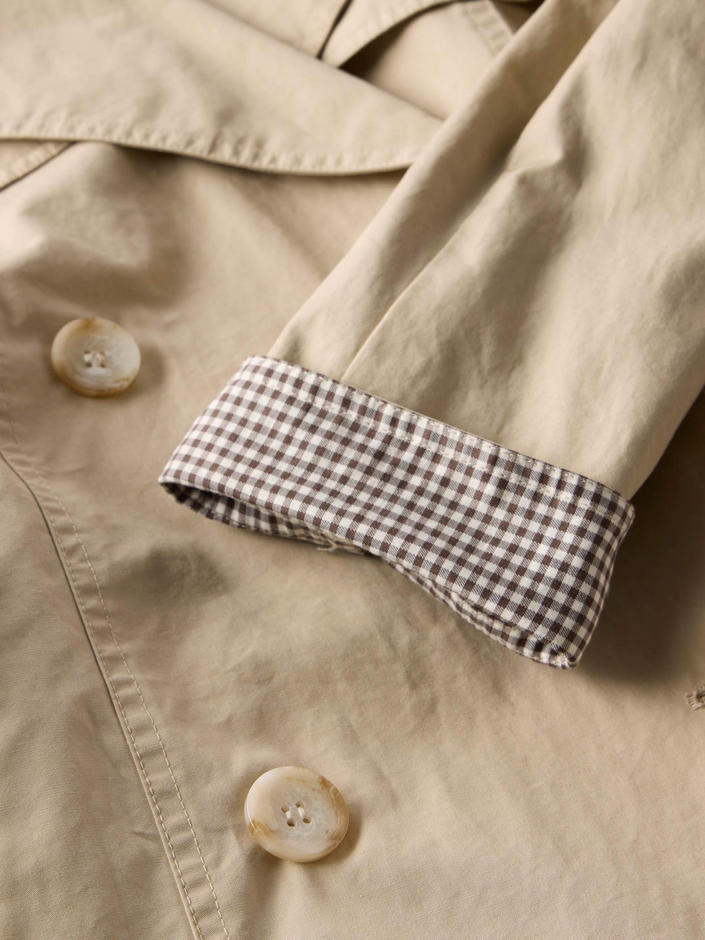Product image 9 of 9, which shows Mint Velvet Double Breasted Trench Coat, Beige, M