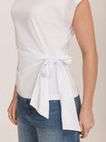 Mint Velvet Tie Detail T-Shirt, White