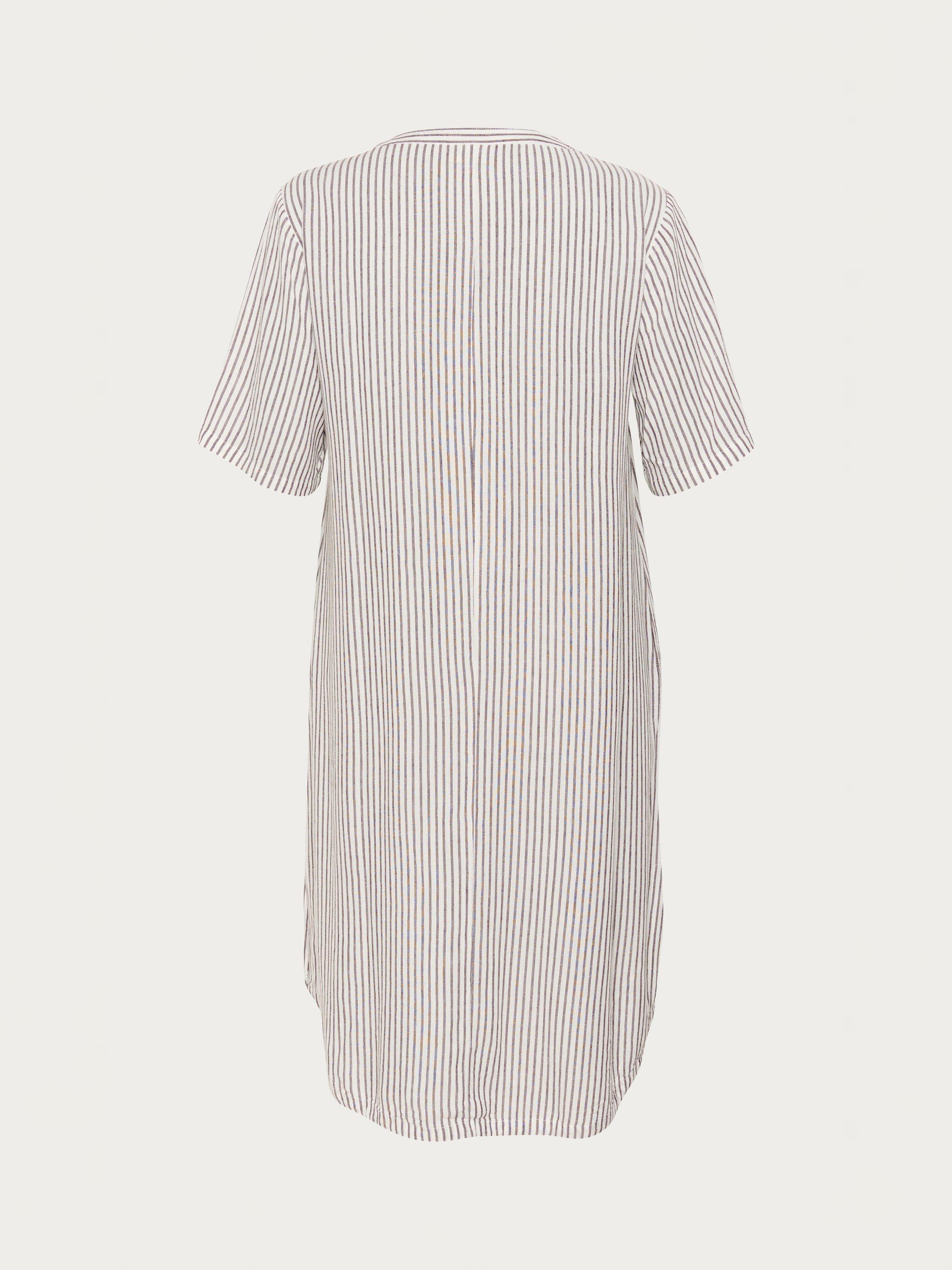 Product image 5 of 5, which shows KAFFE Curve Mille Stripe Kaftan Midi Dress, Multi, 24