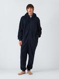 John Lewis Hooded Zip Front Fleece Onesie