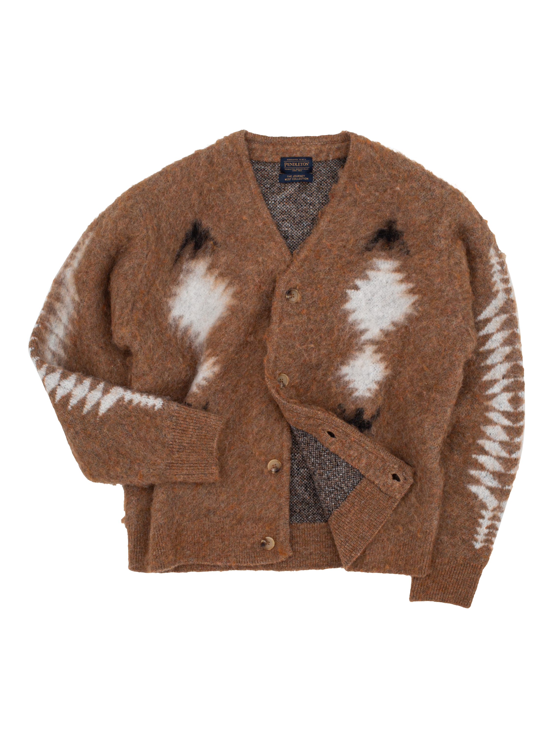 Product image 2 of 4, which shows Pendleton V-Neck Knit Cardigan, Spider Rock, S