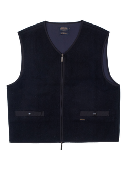 Pendleton Wool Blend Zip Vest, Navy