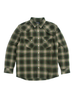 Pendleton Wyatt Cotton Check Shirt, Olive Multi Plaid, Olive Multi Plaid