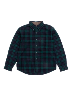 Pendleton Cotton Regular Fit Lined Tartan Overshirt, Black Watch, Black Watch