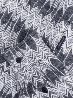 Pendleton Chamois Cotton Abstract Pattern Long Sleeve Collar Shirt - view 2, Skywalkers Black